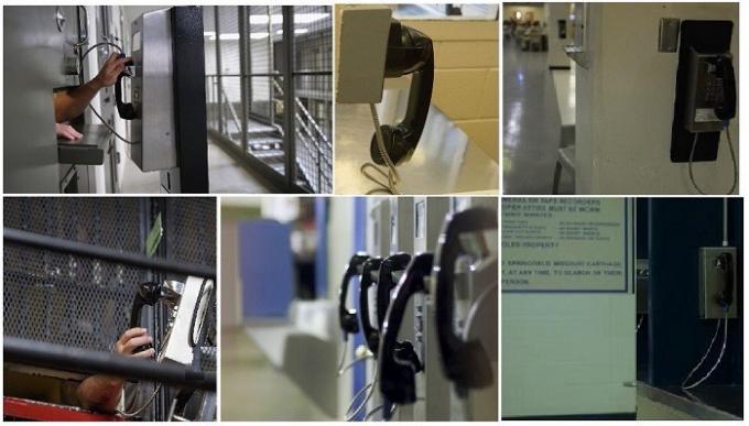 Insasse-Gefängnis Visitations-Telefon, Selbstskala-Notruftelefon einfach zu installieren