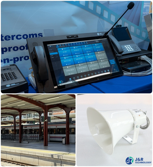 Neueste Unternehmensnachrichten über Smart IP Public Address System für U-Bahn-Stationen. J&R Bahnhof Kommunikationslösung
