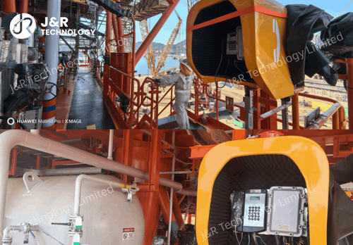 Jüngste Firmenblogs über J&R Technologie zeigt das JREX106-Explosionssichere Telefon und den JR-TH-01-Rauschreduzierungsstand für afrikanische Offshore-Bohrungen