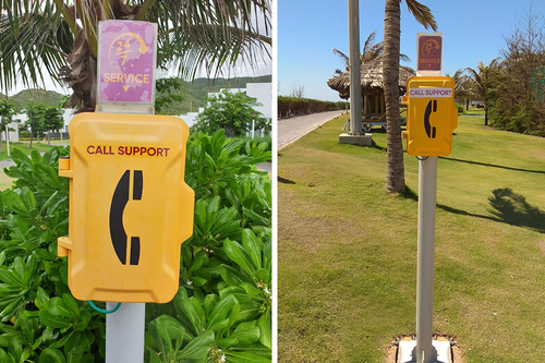 Neueste Unternehmensnachrichten über JR wetterfeste Telefone sind an malerischen Orten in Thailand installiert, um Notfallkommunikation für Touristen und Mitarbeiter bereitzustellen.