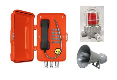Stoßfestes Sicherheit explosionssicheres IP-Telefon-Antistaub mit Lampe und Horn
