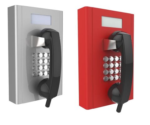 Ein guter Preis. Kundenspezifisches graues oder rotes Heavy-Duty Analog-/SIP-Telefon mit LCD-Display Online