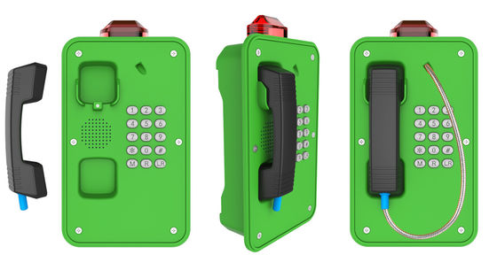 Ein guter Preis. Korrosionsbeständiges industrielles Analogtelefon mit Leuchtfeuer und Aluminiumgehäuse Online