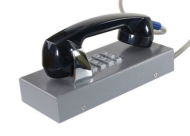 Weatherproof Inmate Jail Telephone Robust Housing Durable Keypad With Grey Color