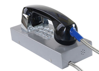 Weatherproof Inmate Jail Telephone Robust Housing Durable Keypad With Grey Color