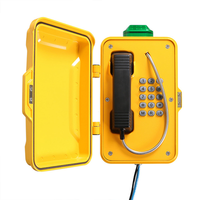 Wasserdichtes Tunnel-Telefon der Aluminiumlegierungs-IP67 mit Warnungs-Licht