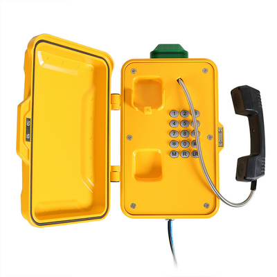 Wetterfeste Telefone der Aluminiumlegierungs-IP67 im Freien mit Warnungs-Licht