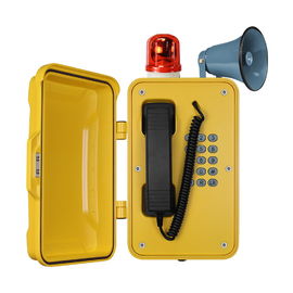 Ein guter Preis. Industrielles Hochleistungstelefon der Sendungs-IP67 mit Leuchtfeuer und Warnzeichen Online