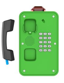 Ein guter Preis. Grünes, industriell wetterdichtes Telefon, Tunnel / Marine, wasserdichtes Intercom. Online