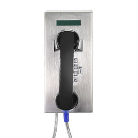 Bankdienstleistungs-an der Wand befestigte Telefone mit gepanzertem Schnur-und ABS Material-Hörer
