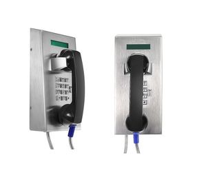 Edelstahl-wasserdichtes industrielles analoges Telefon mit LCD-Anzeige