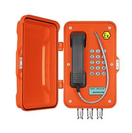 Machen Sie analoges Antiexplosions-Telefon mit LCD-Anzeige für gefährliche Bereiche wetterfest