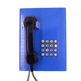 Volles Tastatur-Vandalen-beständiges Telefon-blaue Farbe mit robustem kaltgewalztem Stahlkörper