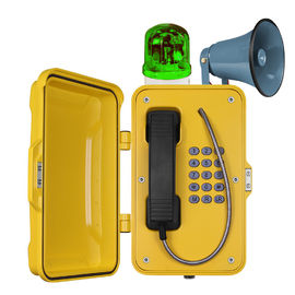 IP67 imprägniern industrielle VoIP-Tunnel-Telefone mit Horn und Leuchtfeuer