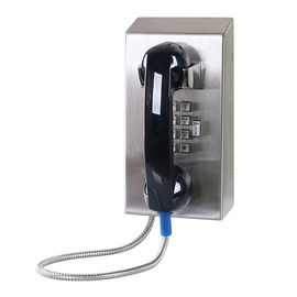 Edelstahl-Vandalen-beständiges Hörer-Telefon IP55-IP65 mit voller Tastatur
