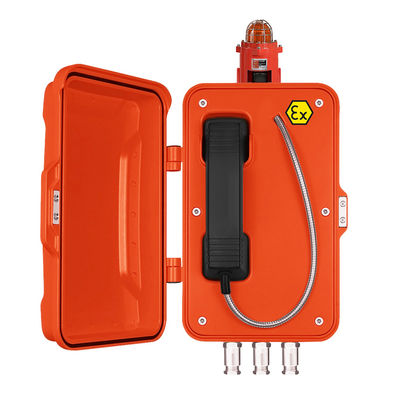 Ein guter Preis. 10W 85dbA IP67 SS cord Fire Fighter Telephone With Lights Online
