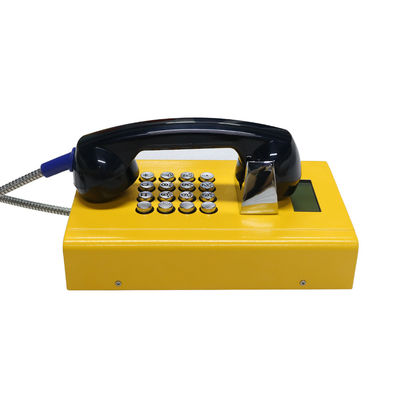 Voller Tastatur-Edelstahl-schroffes Gefängnis-Telefon SCHLÜCKCHEN G/M mit Hörer